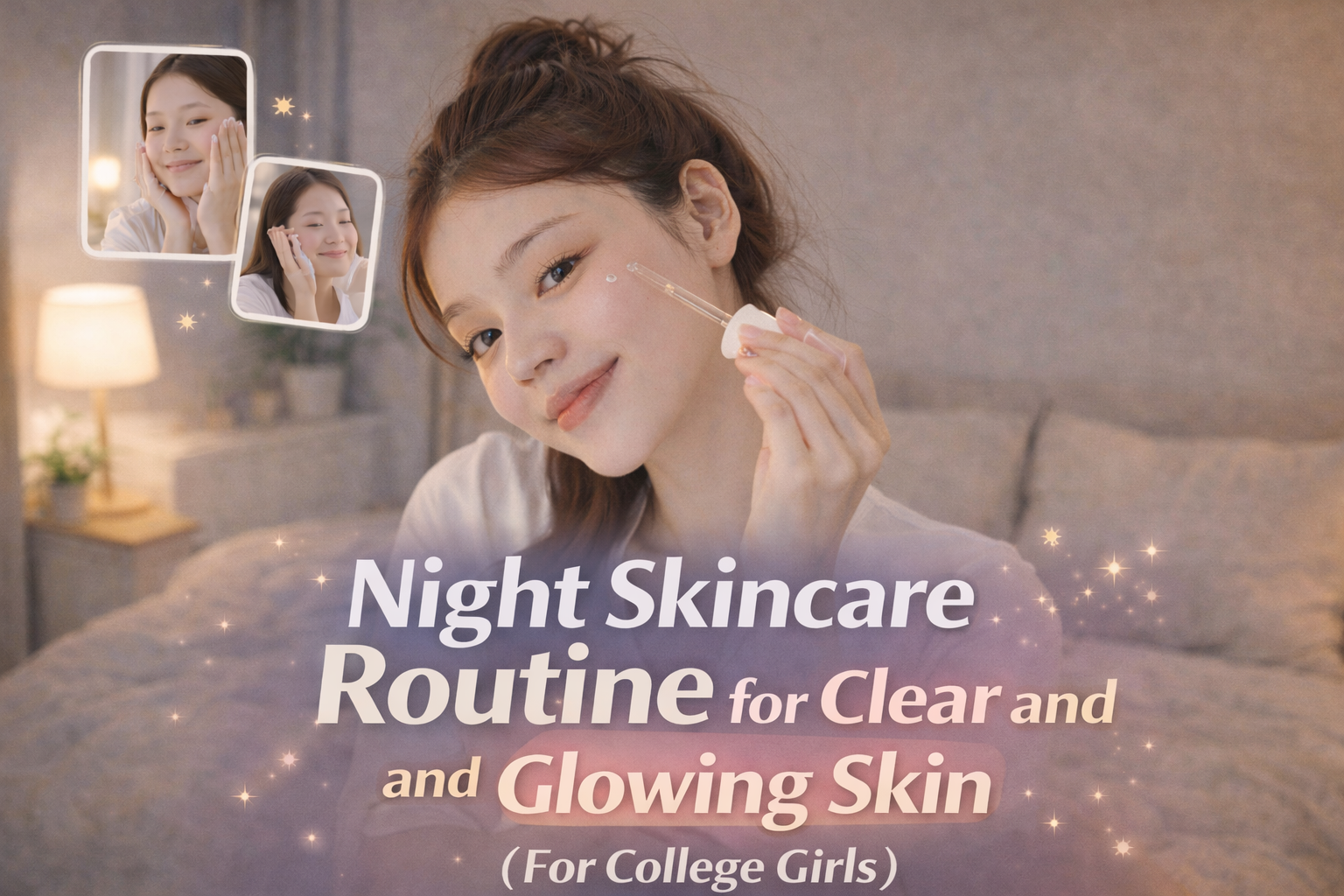 Night Skincare Routine for Clear and Glowing Skin (For College Girls)