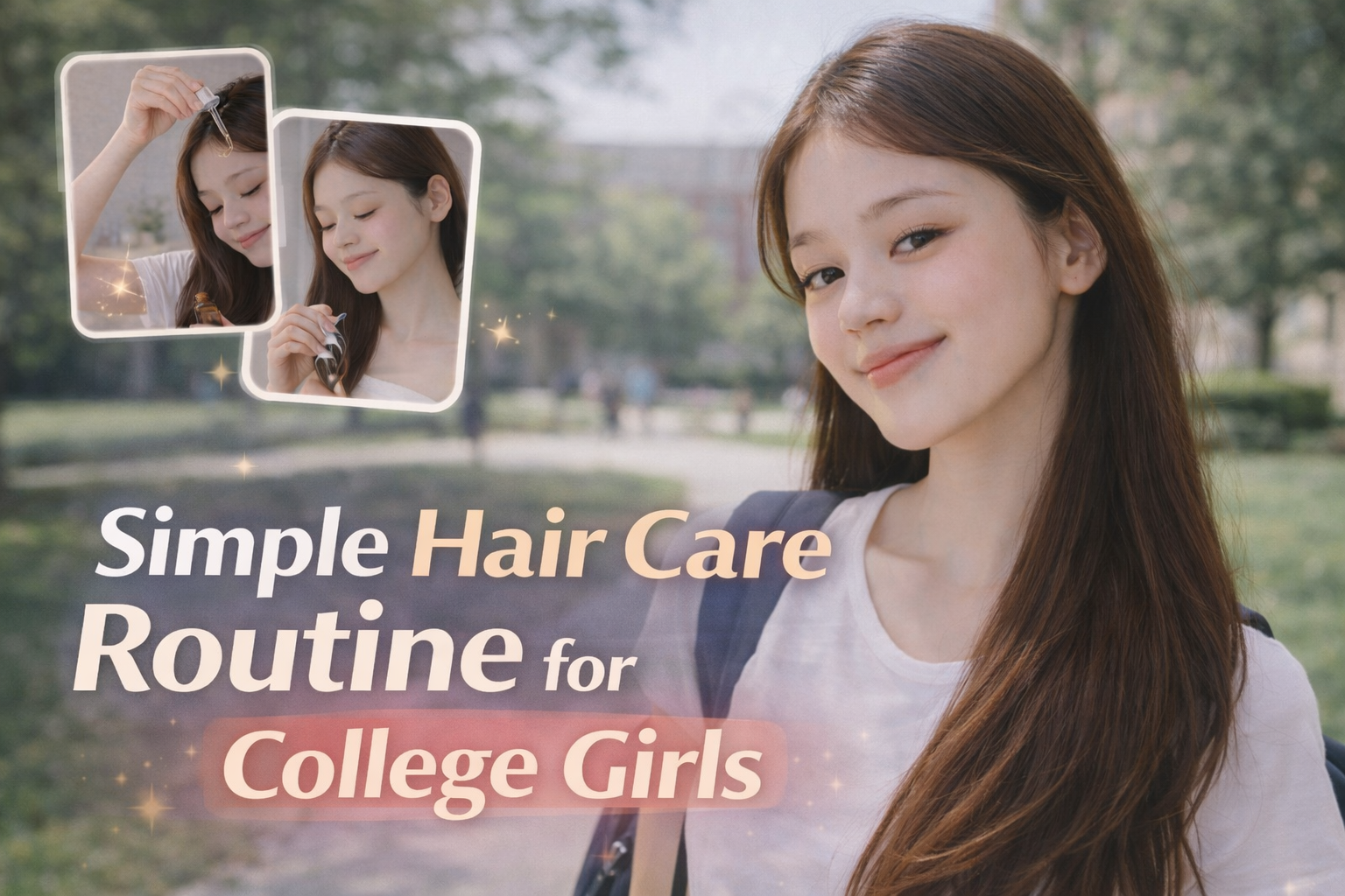 Simple Hair Care Routine for College Girls