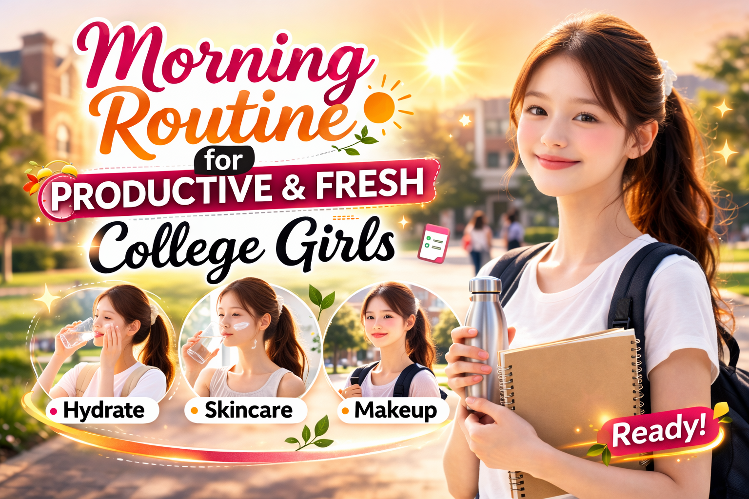 Morning Routine for a Productive and Fresh College Girl