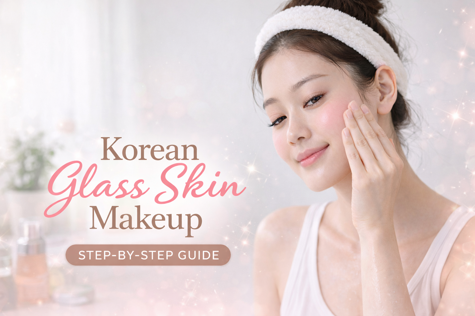 Korean Glass Skin Makeup Step by Step for Girls